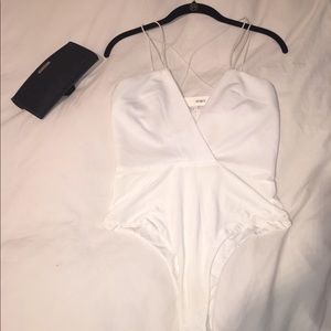White dressy bodysuit
